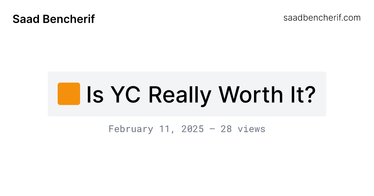 Is YC Really Worth It?